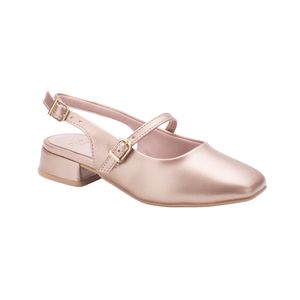 Stiletto Mary Jane Con Tacón Bajo Color Rosa Niña Suacia
