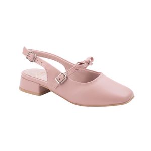 Stiletto Correa Con Lazo Decorativo Color Rosa Niña Suacia