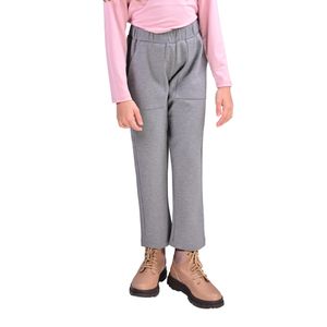 Pantalón Jogger Con Bolsillo Gris Niña Tiare