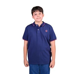 Remera De Manga Corta Azul Marino Niño Hummer