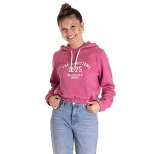 Canguro Casual Con Capucha Rosa Estampado Niña TMX