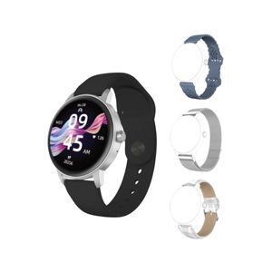 Smartwatch con Sensor Cardíaco y Monitoreo de Salud Modelo C30SL Negro Argon Tech