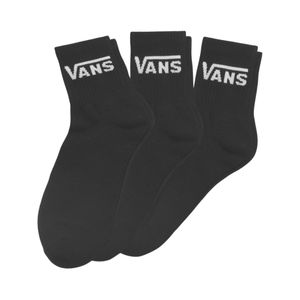 Media Pack De Tres Calcetines Clásicos Half Crew Negro Vans