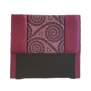 Cabecera Decorativa Esencial 160 Queen Bordo Super Spuma