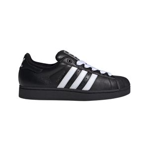 Zapatenis clásicas de cuero Superstar II Negro / Blanco Hombre Adidas