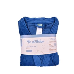 Bata Pequeña Velour Cuello En V Confort Dohler