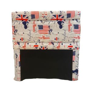 Cabecera Decorativa Pop Teen 100 Twin Diseño USA England Super Spuma