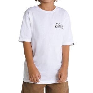 Remera Manga Corta Estampada Waffle Lovers Left Chest Back Blanco Niño Vans