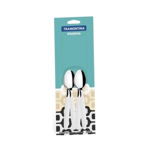 Cuchara para Té Mango Plástico Ipanema Blanco x12 Tramontina
