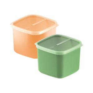 Pote Hermético con Tapa Plástica 2.7 L Mixcolor Verde y Naranja Tramontina