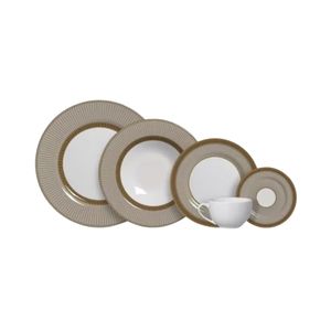 Set de Vajilla 20 Piezas Celebrate Fendi Color Crema Alleanza