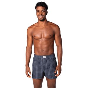 Calzoncillo Clásico Estampado Cuadros Azul Masculino Lupo