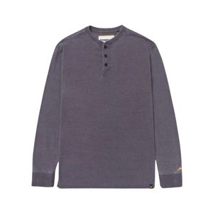Remera Manga Larga Burnout Henley Negro Hombre Caterpillar