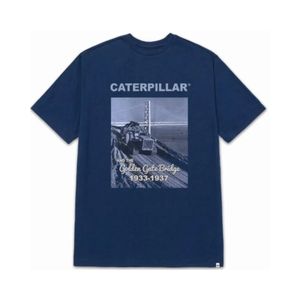 Remera Manga Corta Projects Graphic Azul Hombre Caterpillar