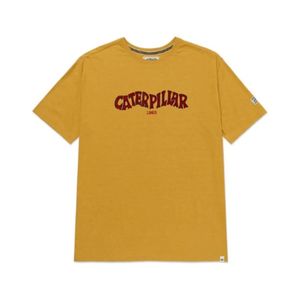 Remera Manga Corta Heritage 1925 Graphic Mostaza Hombre Caterpillar