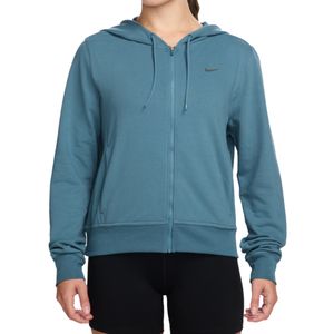 Campera Dri-fit One French Terry Turquesa Mujer Nike
