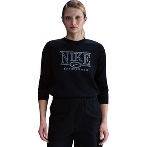 Canguro Negro Ns Club Fleece Manga Larga Mujer Nike