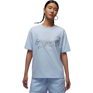 Remera Manga Corta Jordan Gf Gfx Metallic Celeste Mujer Nike