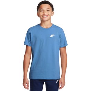Remera Manga Corta Ns Emb Futura Lbr Celeste Niño Nike