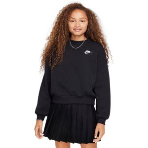 Canguro Club Fleece Boxy Comfy Negro Niña Nike