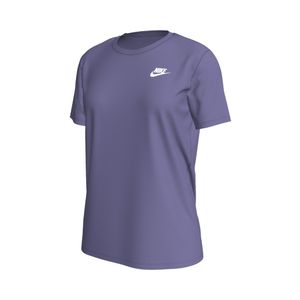 Remera Manga Corta Holgada Club Essentials Lila Mujer Nike