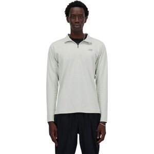 Remera Manga Larga Space Dye Gris Hombre New Balance