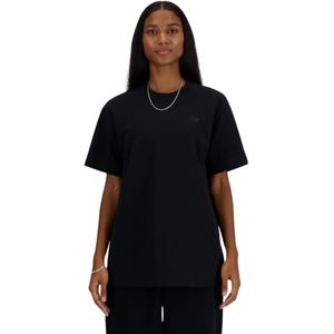 Remera Manga Corta Athletics Cotton Negro Mujer New Balance