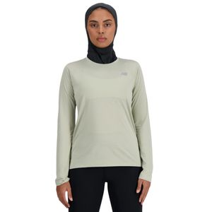 Remera Manga Larga Clásica Essentials Verde Mujer New Balance
