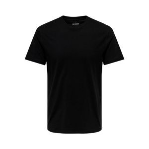 Remera Manga Corta Cuello Redondo Basic Negro Hombre Only & Sons