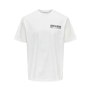 Remera Manga Corta Relaxed Back Graphic Kazbah Blanco Hombre Only & Sons