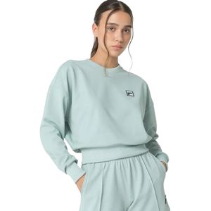 Canguro Verde Cuello Redondo Tennis Line Fbox Ii Moleton Mujer Fila