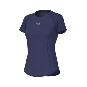Remera Manga Corta Rendimiento Running Blouse Racer Azul Mujer Fila