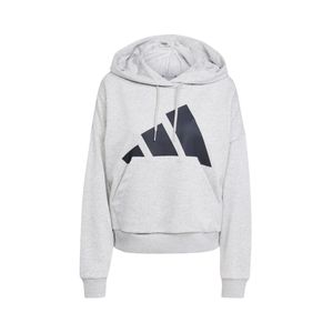 Canguro Holgado Clásico Con Capucha Y Bolsillo Gris Melange Mujer Adidas