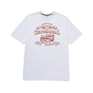 Remera Manga Corta Estampada Historic Tradition Graphic Blanco Hombre Caterpillar