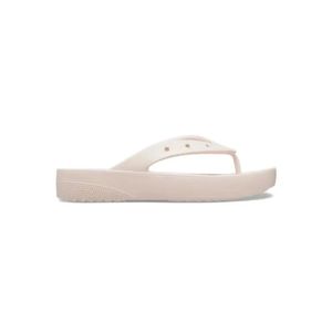 Zapatilla Beige Classic Platform Flip Crocs