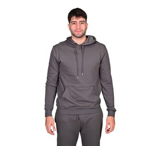 Canguro Con Capucha Pullover Basic Fleece Gris Hombre Connection