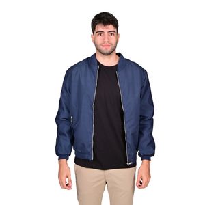 Campera Bomber Cierre Frontal Azul Marino Hombre Connection