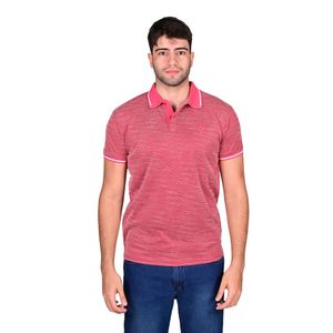 Remera Polo Manga Corta Jaspeado Bordo Hombre Hummer