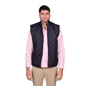 Chaleco Impermeable Acolchado Quilted Negro Hombre New Green