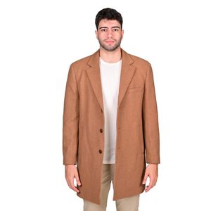Tapado Básico Largo Con Solapa Camel Hombre Vila Finzi