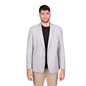 Saco Moderno Lino Gris Claro Hombre Vila Finzi