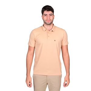 Polo Manga Corta Basic Pima Finish Beige Hombre Connection