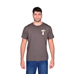 Remera Manga Corta Gris Oscuro Graph Funguy Back Hombre Connection