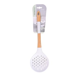 Espumadera Silicona con Mango de Madera 33 cm