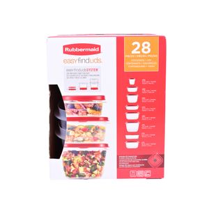 Set de 28 Piezas con 14 Recipientes y Tapas – Rubbermaid