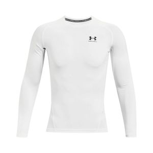 Remera Manga Larga Compresión Hg Blanco Hombre Under Armour