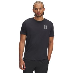 Remera Manga Corta Run 96 Back Graph Negro Hombre Under Armour