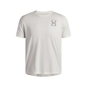Remera Manga Corta Run 96 Back Graph Marfil Hombre Under Armour