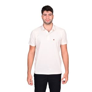 Polo Manga Corta Basic Pima Finish Marfil Hombre Connection