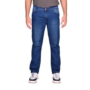 Jean Corte Regular Azul Oscuro Hombre New Green